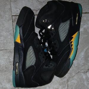 Jordan Black and Gold Sneakers